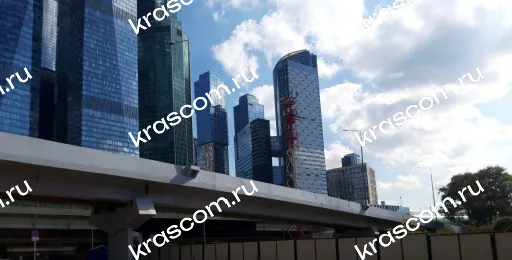 Изокрил Финиш 50 выбран при окраске железобетонных конструкций эстакад 