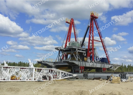 Окрашивание нефтяных буровых установок